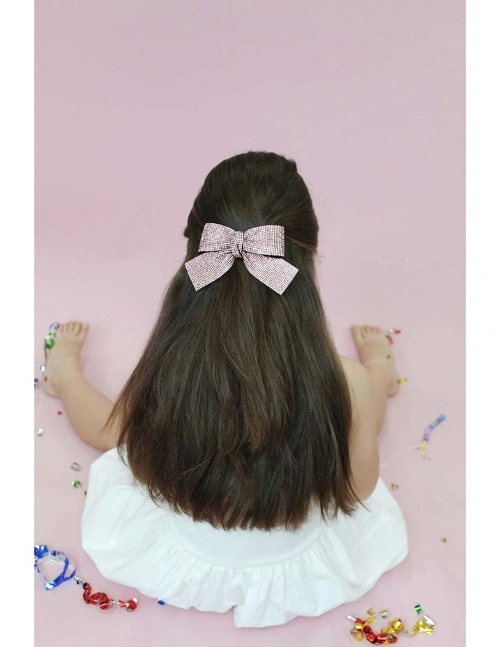 Archer Kids Hair Bow in Pink image 2