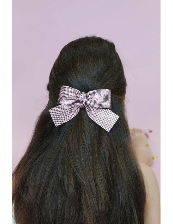 Archer Kids Hair Bow in Pink image 5