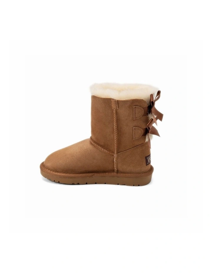 OZWEAR UGG Kids Double-Face Sheepskin Ribbon Boots, Water-Resistant image 4
