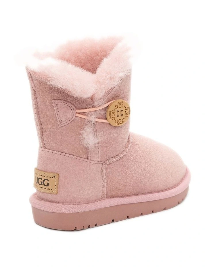 OZWear UGG Kids Water-Resistant Double-Faced Sheepskin Button Boots image 4