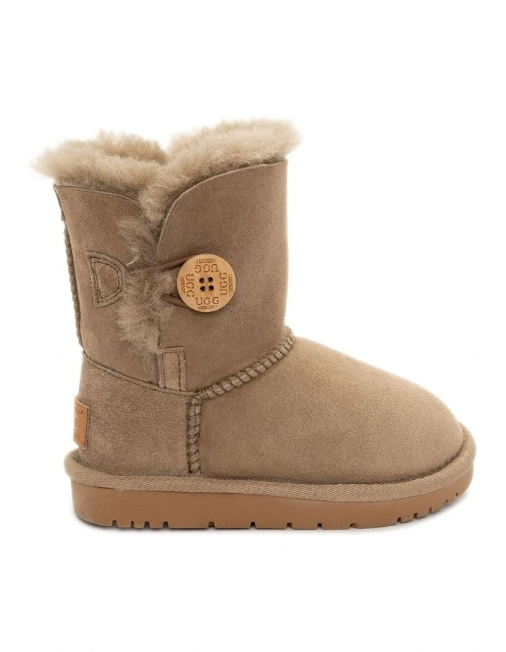 OZWear UGG Kids Water-Resistant Double-Faced Sheepskin Button Boots image 5