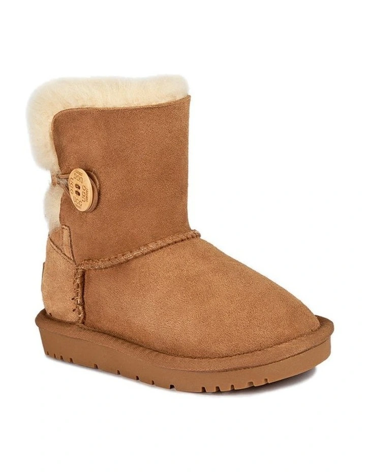 OZWear UGG Kids Water-Resistant Double-Faced Sheepskin Button Boots image 1