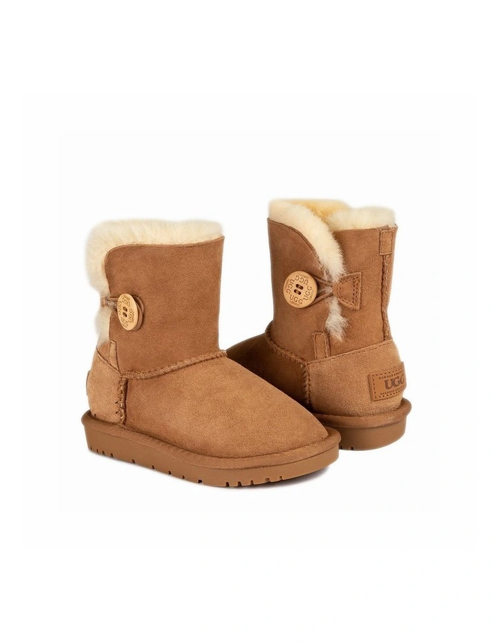 OZWear UGG Kids Water-Resistant Double-Faced Sheepskin Button Boots image 6