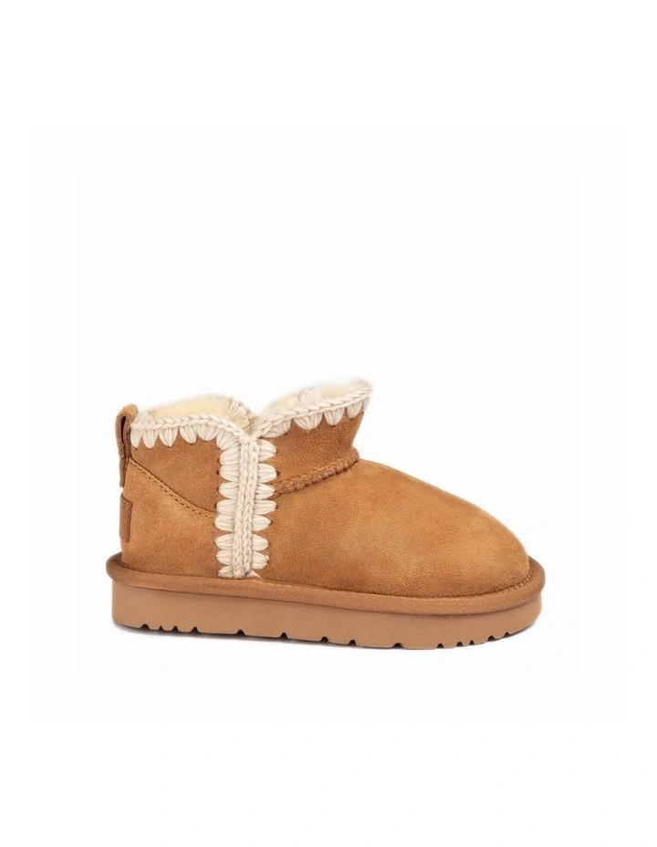 OZWEAR UGG Kids Eskimo Mini Boots - Chestnut, Water-Resistant image 3