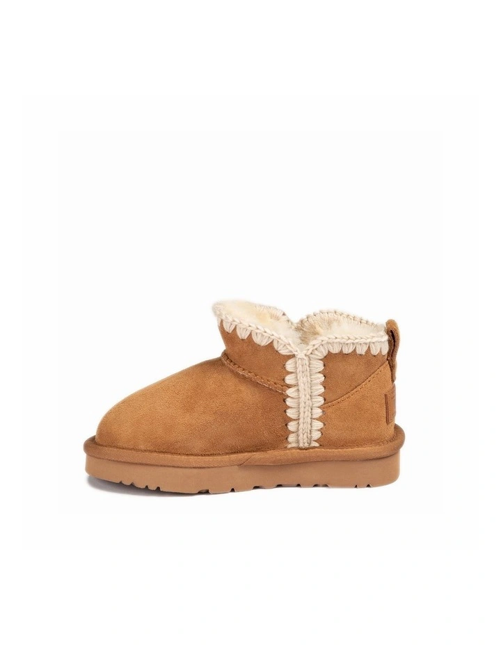 OZWEAR UGG Kids Eskimo Mini Boots - Chestnut, Water-Resistant image 5