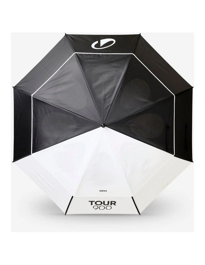 Decathlon | Golf umbrella Large 170 cm anti-UV, Tour 900 white and black image 2