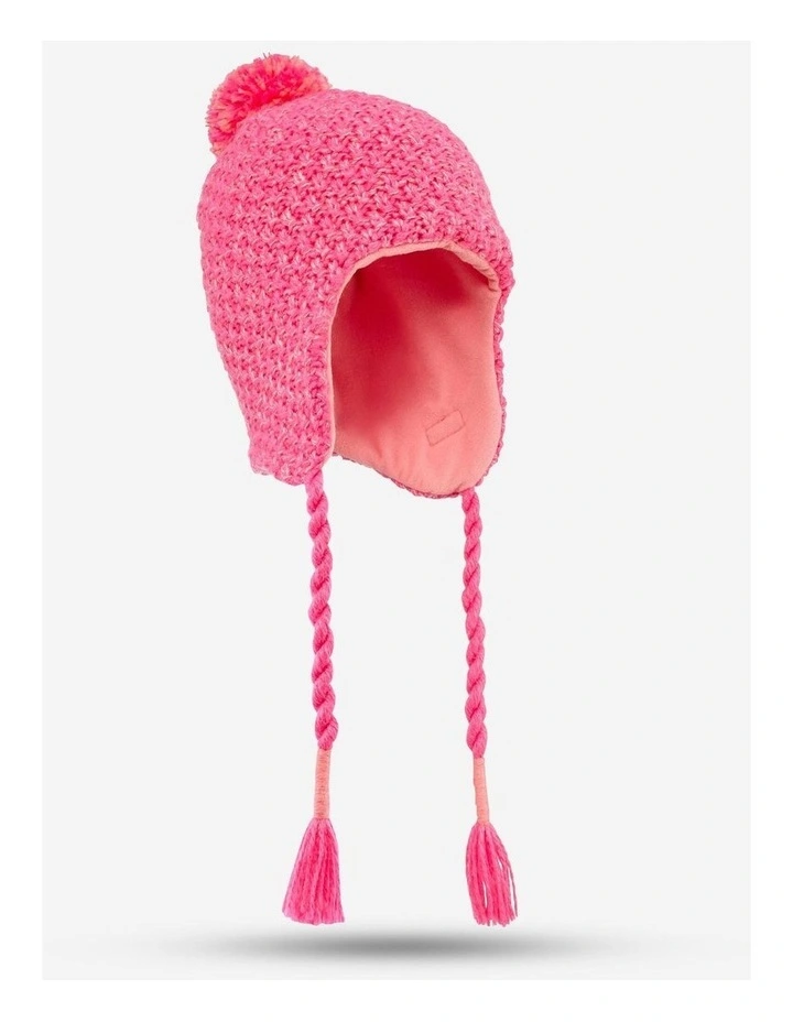 Decathlon | Wedze Kids Peruvian Ski Hat Timeless Pink image 1