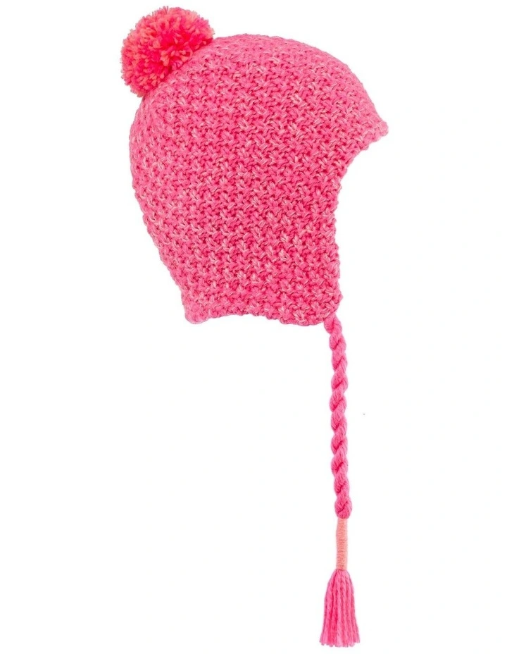 Decathlon | Wedze Kids Peruvian Ski Hat Timeless Pink image 2