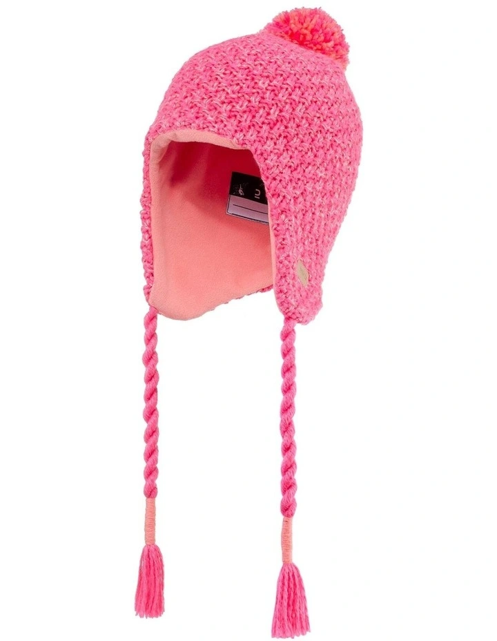 Decathlon | Wedze Kids Peruvian Ski Hat Timeless Pink image 4