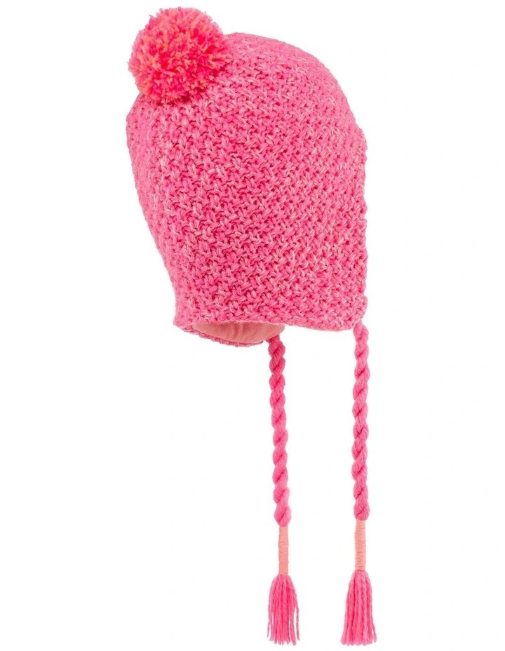Decathlon | Wedze Kids Peruvian Ski Hat Timeless Pink image 5