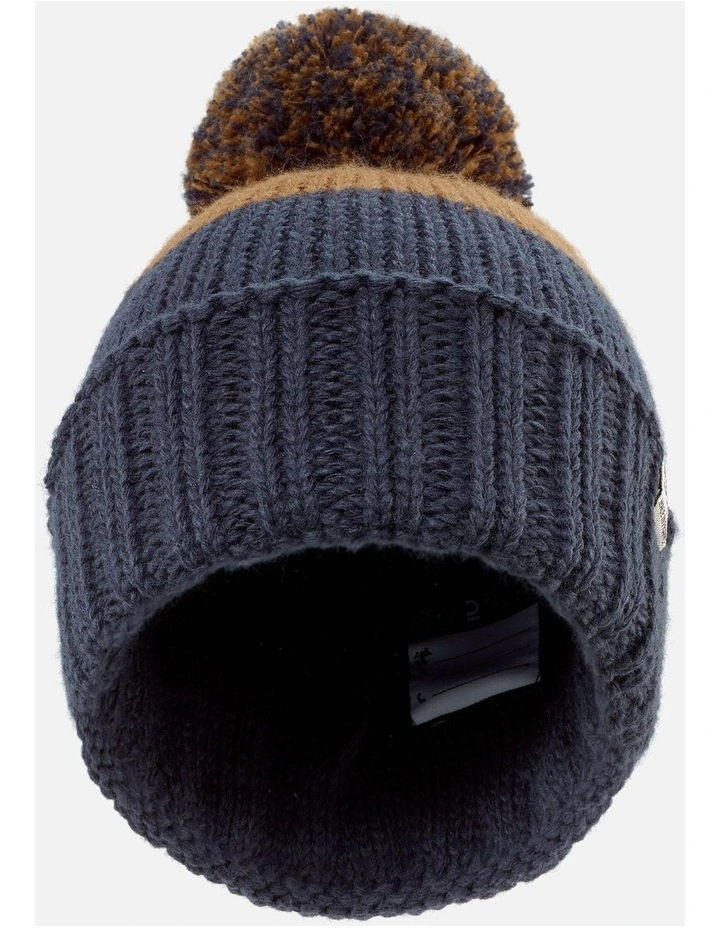 Decathlon | Kids Ski Hat Made in France Grand Nord - Chestnut Blue image 2