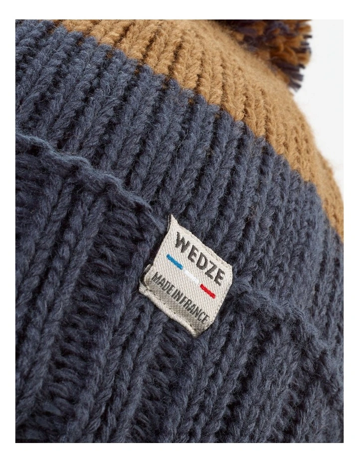 Decathlon | Kids Ski Hat Made in France Grand Nord - Chestnut Blue image 4