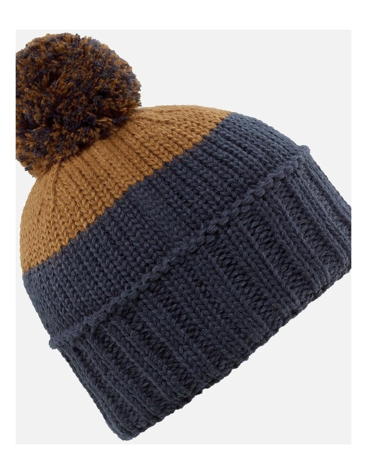 Decathlon | Kids Ski Hat Made in France Grand Nord - Chestnut Blue image 5