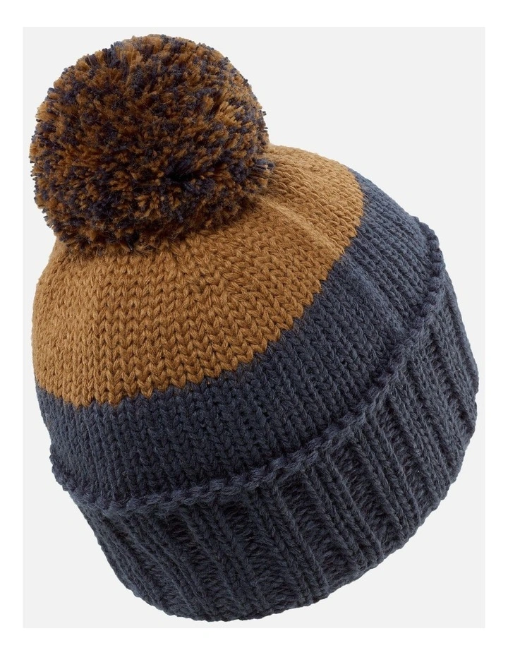 Decathlon | Kids Ski Hat Made in France Grand Nord - Chestnut Blue image 6