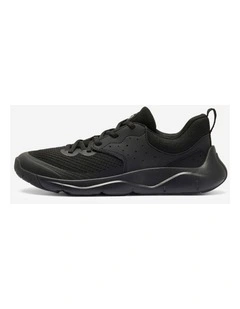 Kids' Unisex Multisports Lightweight Lace-Up Shoes Playful Fast - Black