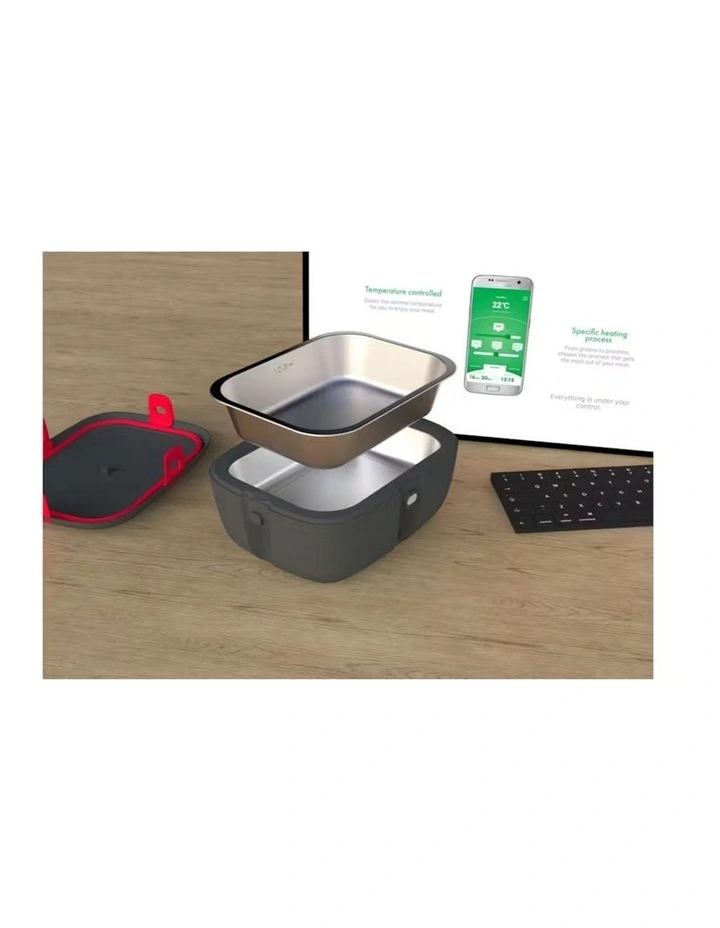 HeatsBox GO Battery Portable Smart Heated Lunchbox - Grey image 7