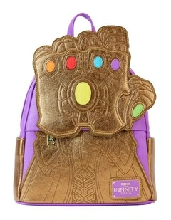 Marvel Comics Thanos Gauntlet Metallic Mini Backpack Kids/Children Bag