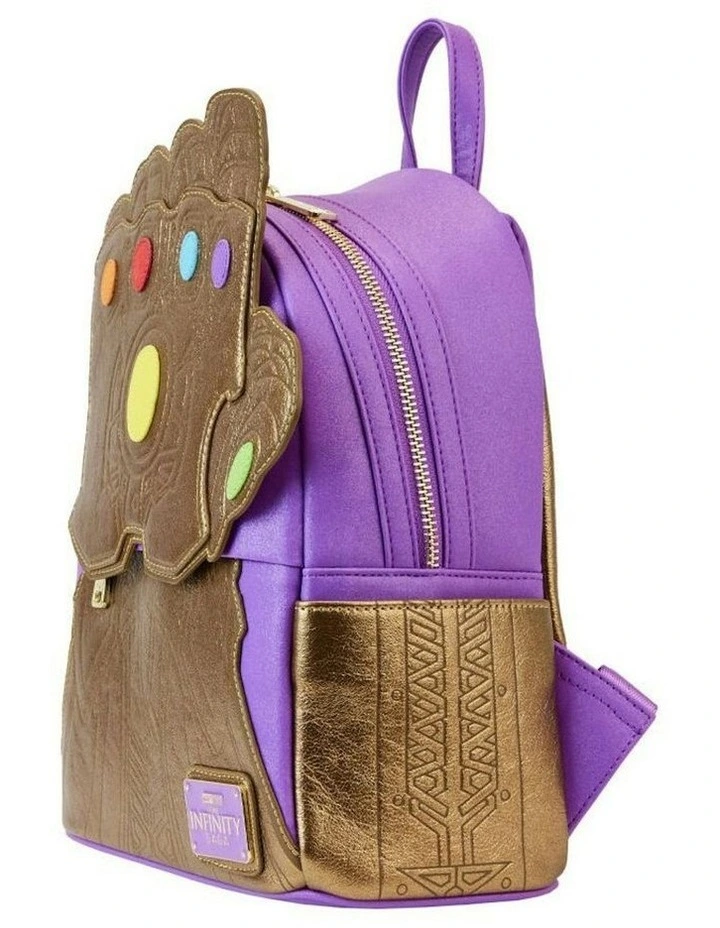 Marvel Comics Thanos Gauntlet Metallic Mini Backpack Kids/Children Bag image 2