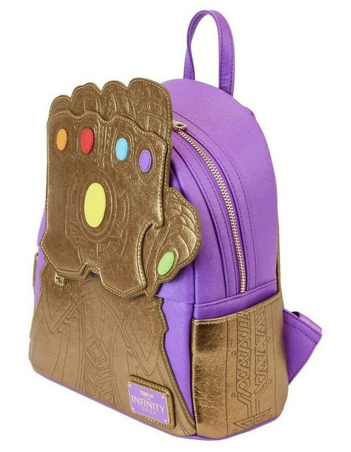 Marvel Comics Thanos Gauntlet Metallic Mini Backpack Kids/Children Bag image 3