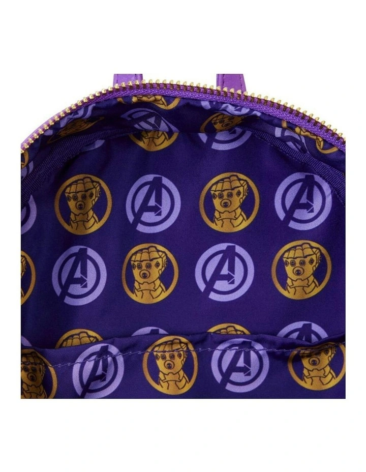 Marvel Comics Thanos Gauntlet Metallic Mini Backpack Kids/Children Bag image 5