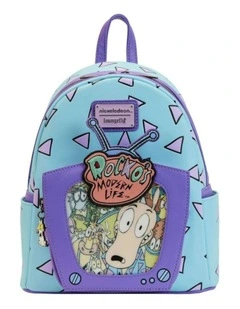 Rocko's Modern Life Lenticular TV Womens Mini Backpack Bag 9x10.5in