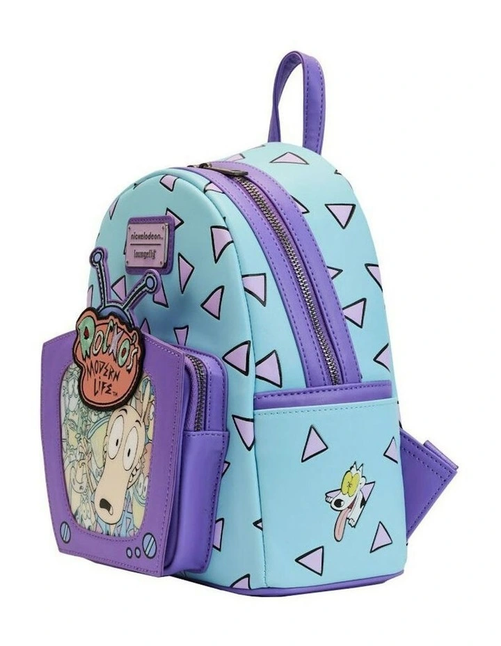 Rocko's Modern Life Lenticular TV Womens Mini Backpack Bag 9x10.5in image 3