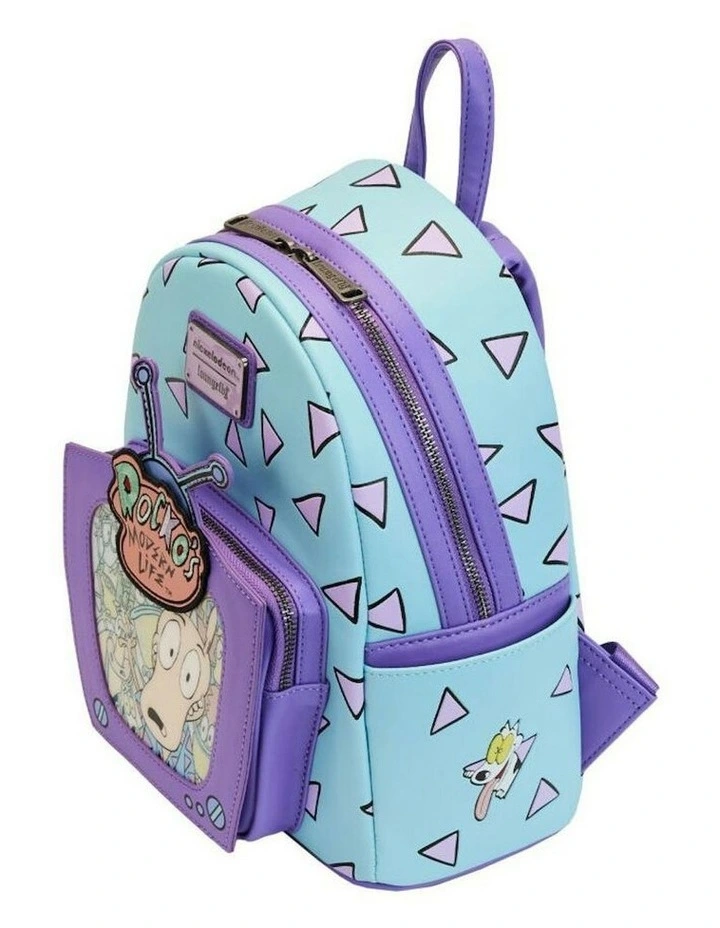 Rocko's Modern Life Lenticular TV Womens Mini Backpack Bag 9x10.5in image 4