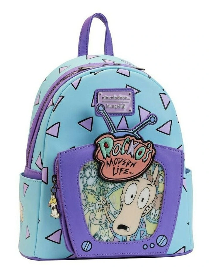 Rocko's Modern Life Lenticular TV Womens Mini Backpack Bag 9x10.5in image 5