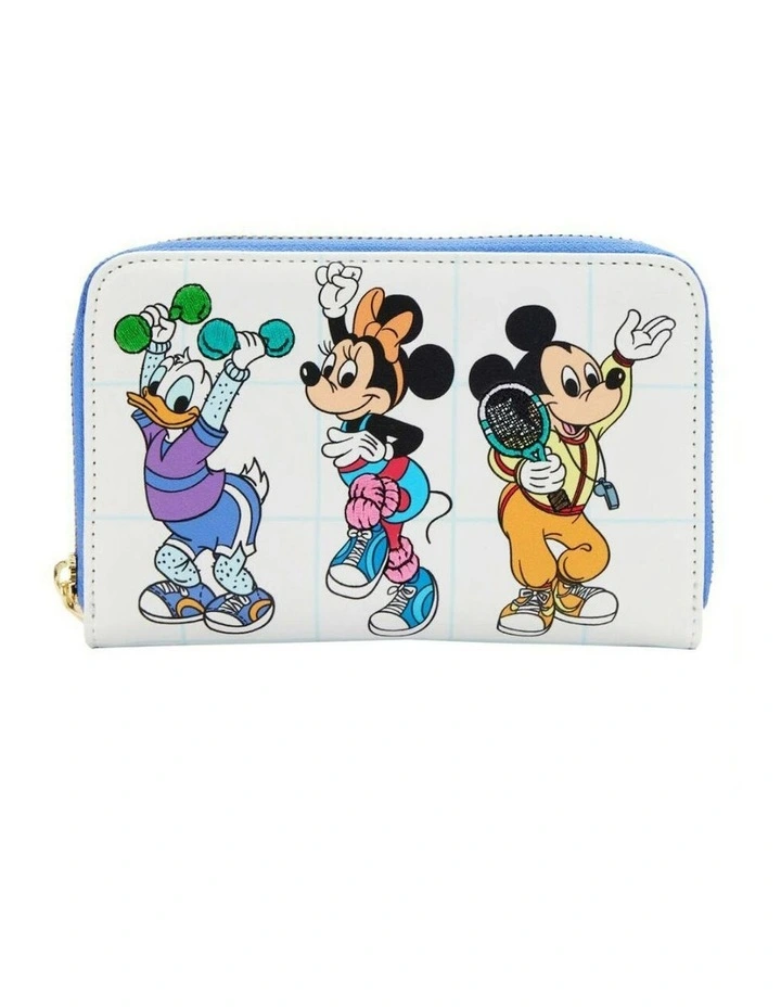 Disney Mousercise Women's Zip Around Purse Wallet w/ Card Holder 15.24cm image 2