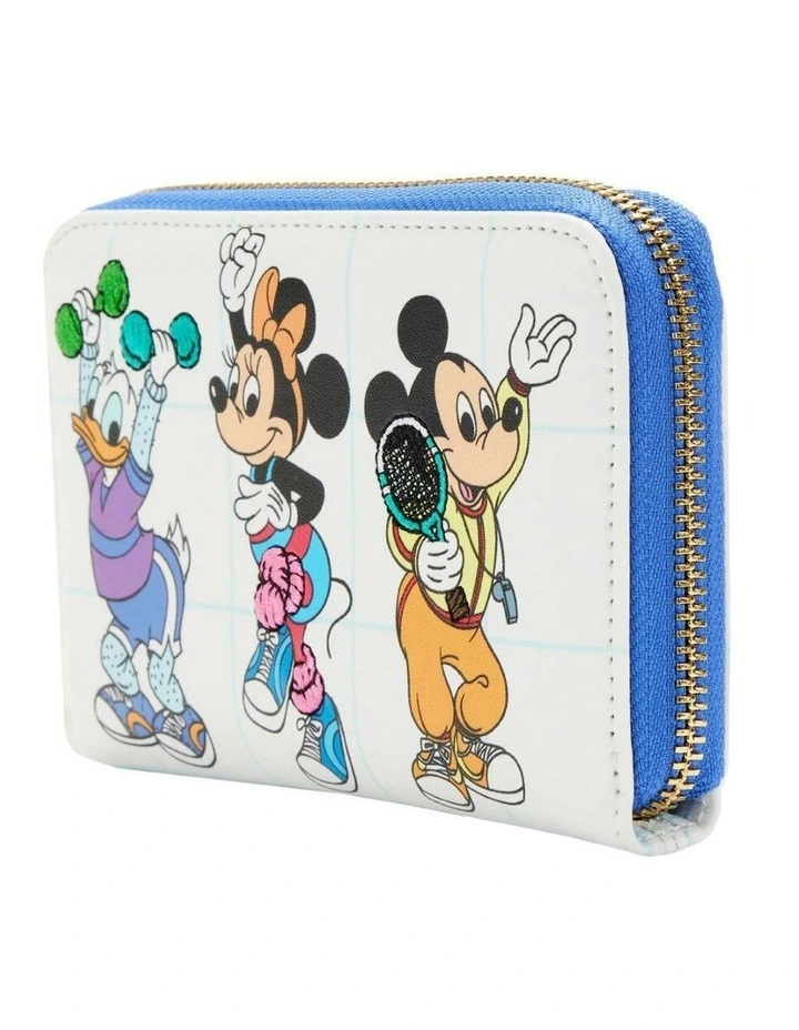Disney Mousercise Women's Zip Around Purse Wallet w/ Card Holder 15.24cm image 3