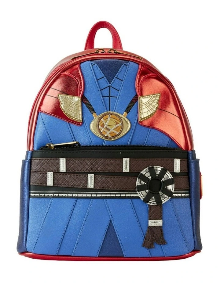 Marvel Metallic Doctor Strange Cosplay Mini Backpack Bag 10.5in image 1