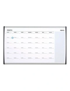 Quartet ARC Cubicle Magnetic Whiteboard Calendar w/ Pen 76x46cm