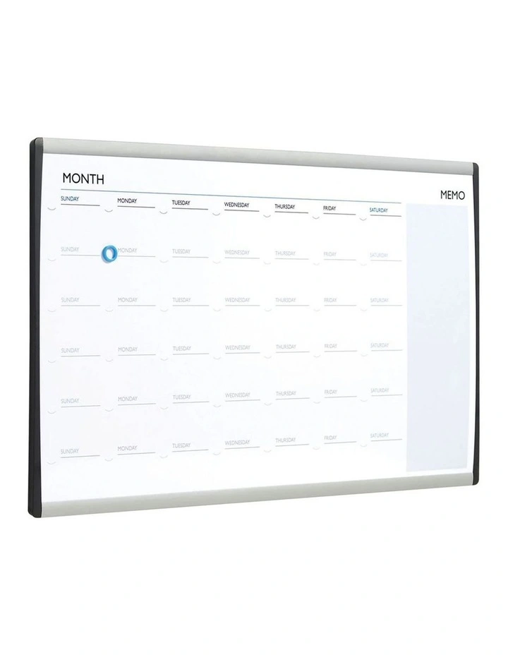 Quartet ARC Cubicle Magnetic Whiteboard Calendar w/ Pen 76x46cm image 2