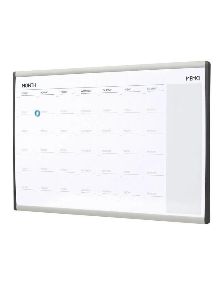 Quartet ARC Cubicle Magnetic Whiteboard Calendar w/ Pen 76x46cm image 3