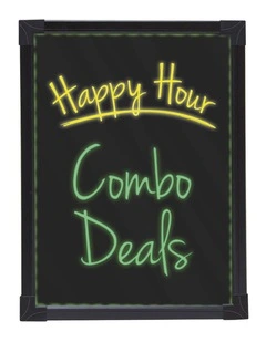 2 Pack  LED Battery Operated Writing Board 440x330mm