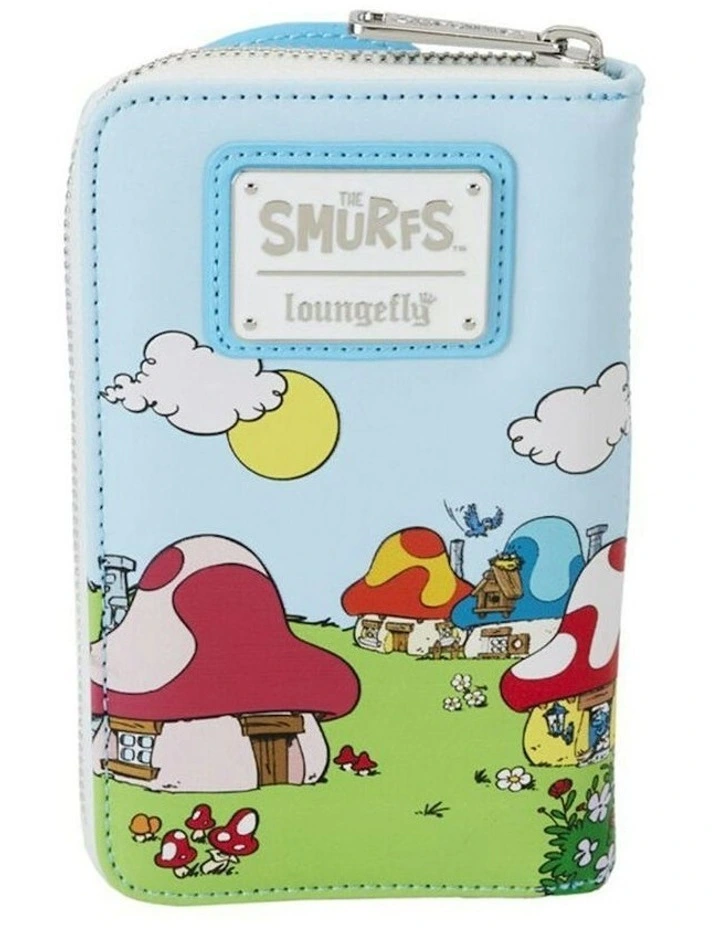 Smurfs Smurfette Cosplay Zip Around Wallet Coin Purse 6x4in image 3