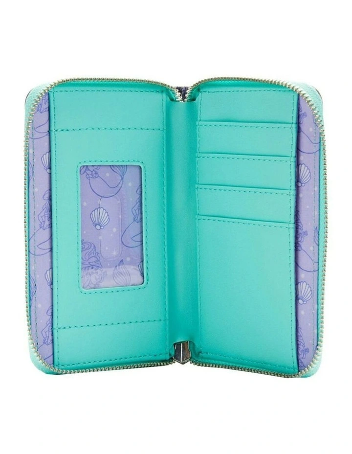 The Little Mermaid 1989 Princess Scenes Zip Purse Wallet 4 image 4