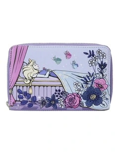 Sleeping Beauty 65th Anniversary Zip Around Wallet Coin Purse 6x4in