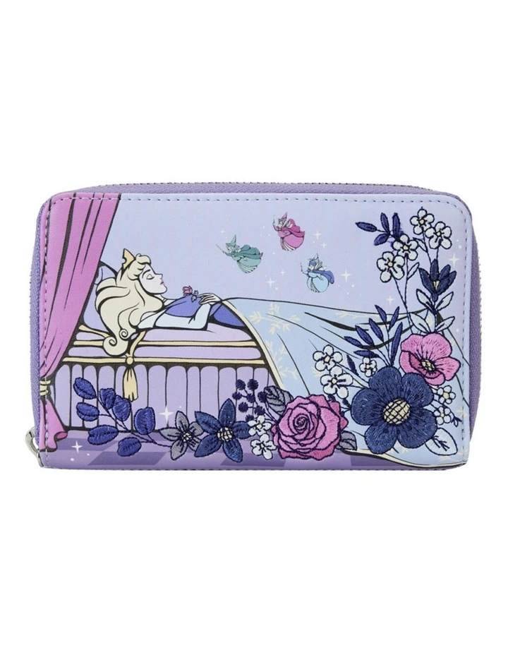 Sleeping Beauty 65th Anniversary Zip Around Wallet Coin Purse 6x4in image 1