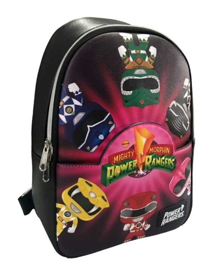 Power Rangers Character Print Kids Mini Backpack 8.5x10.75in image 1