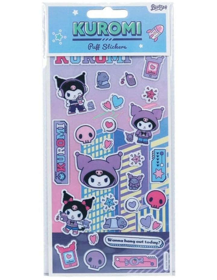 Hello Kitty & Friends - Kuromi Puff Sticker Set - Stationery - 3 years image 1