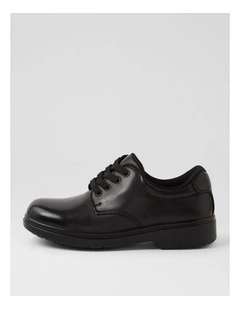Roar Youth F Half Black Leather Flat Shoes