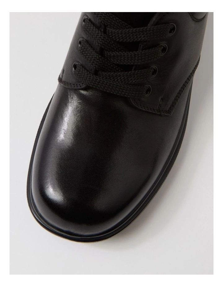 Roar Youth F Half Black Leather Flat Shoes image 4