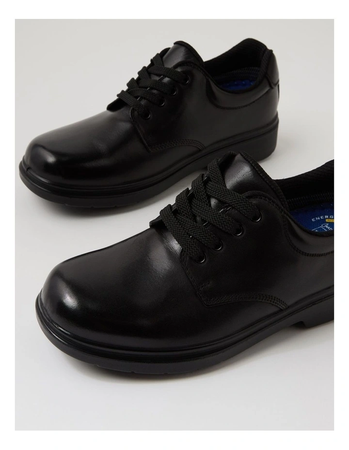 Roar Youth F Half Black Leather Flat Shoes image 5