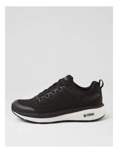 Lasser Senior G Black White Knit Sneakers
