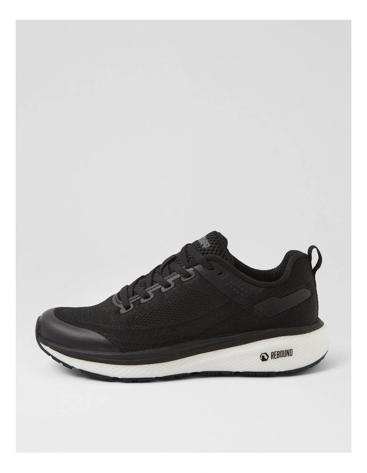 Lasser Senior G Black White Knit Sneakers image 1