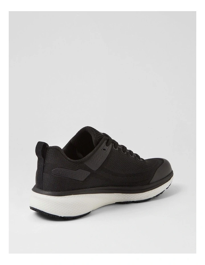 Lasser Senior G Black White Knit Sneakers image 3
