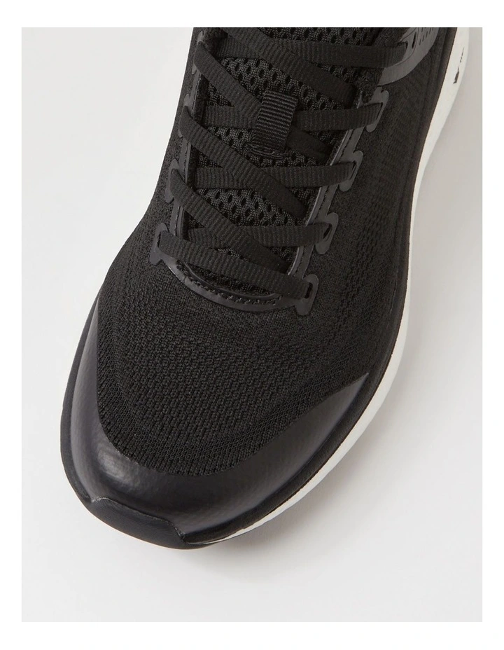 Lasser Senior G Black White Knit Sneakers image 4