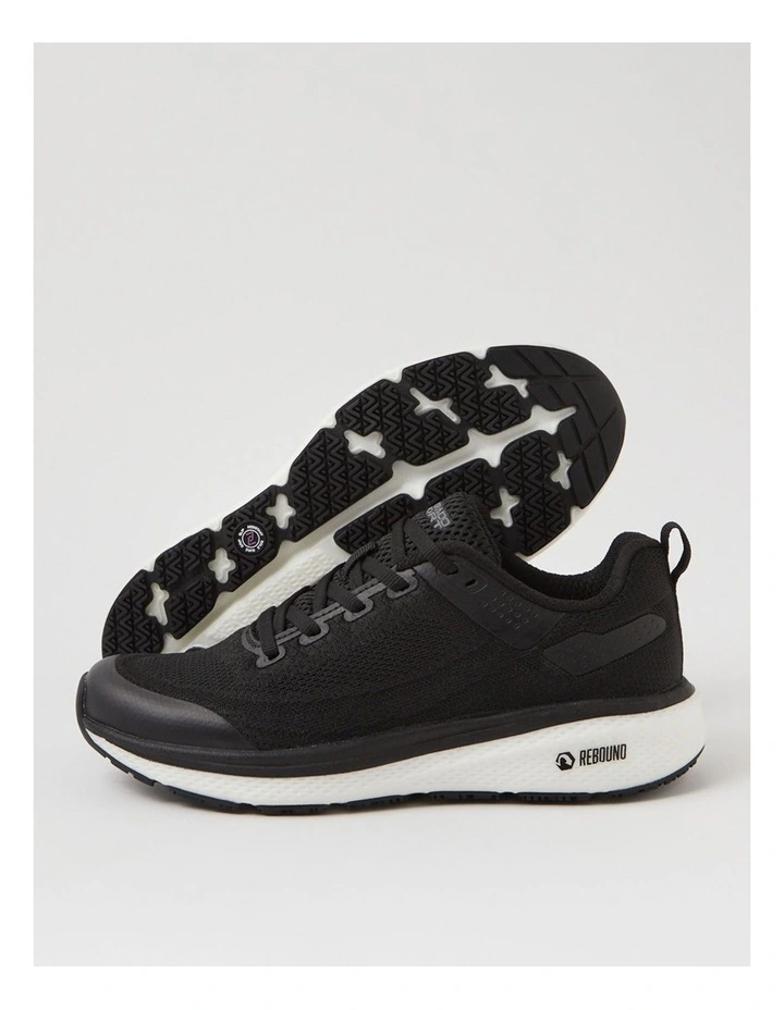 Lasser Senior G Black White Knit Sneakers image 5