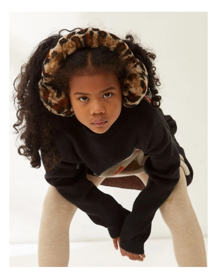 Ugg Kids Sheepskin Earmuff Leopard image 5